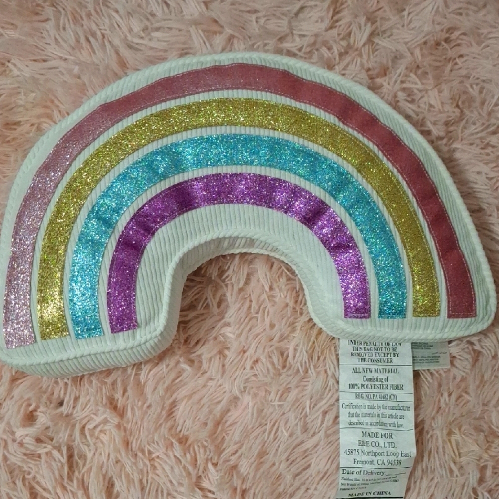 Colorful Rainbow Kids Pillow By Charter Club Kids